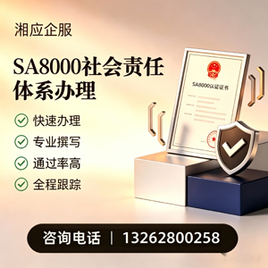 滨州SA8000社会责任体系认证服务